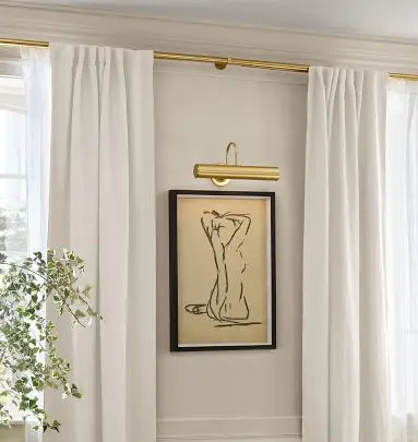 定制帶杆透明窗簾